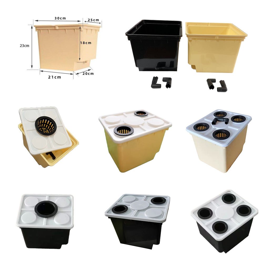 Agricultural Greenhouse Plastic Grow System Hydroponic DWC Dutch Bucket For Tomatoes