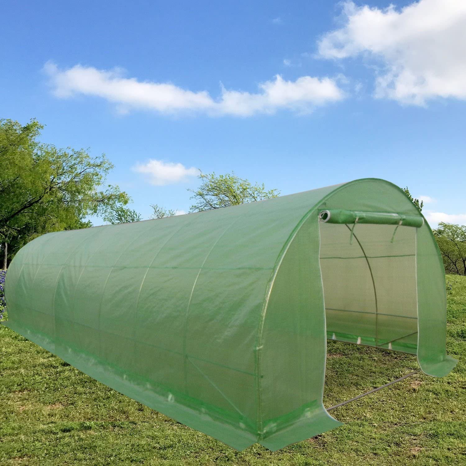 plastic tunnel greenhouse 8x3x2m for agriculture