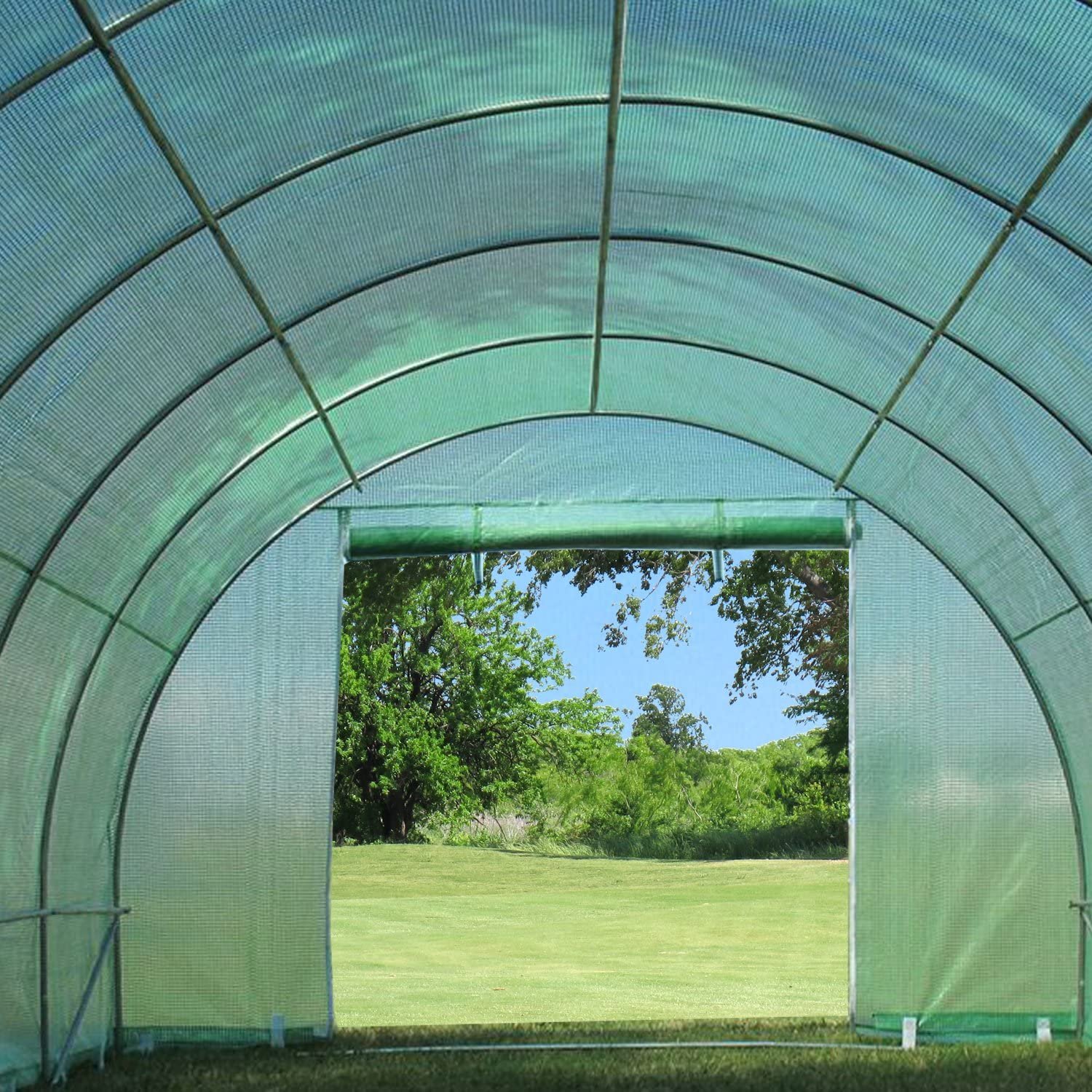 plastic tunnel greenhouse 8x3x2m for agriculture