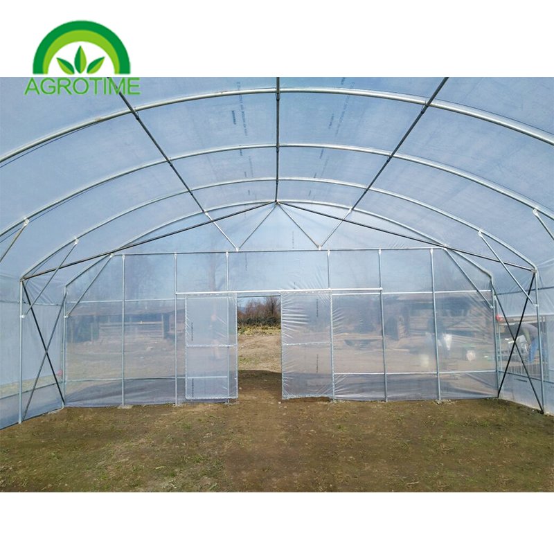 Professional manufacturers Agriculture intelligent film greenhouse Single span PE Film greenhouses