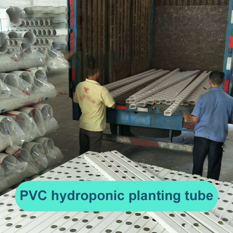 100*50 100*100 NFT PVC planting channels tubes growing systems in greenhouse hydroponic channel pipes growing system