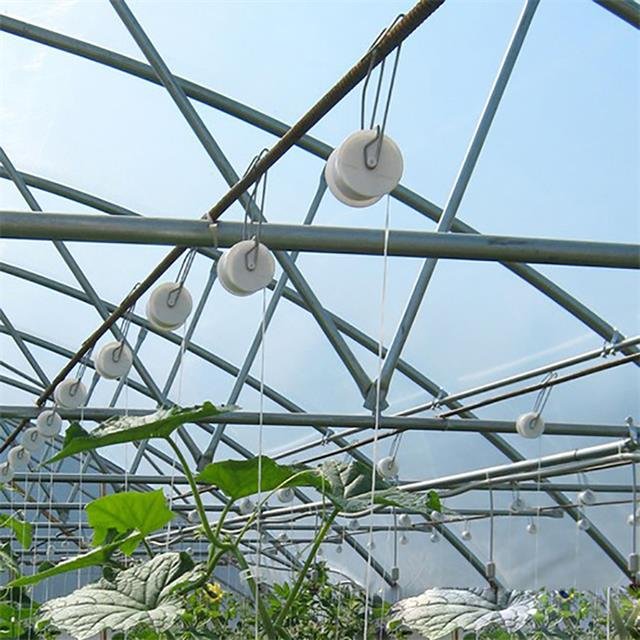 Greenhouse Accessories String Vine Twine Crop Hanging Trellis Kit Tomato Roller Hook with Tomato Clip