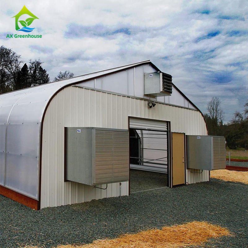 Medical/mushroom growing agricultural greenhouses Hemp Automatic blackout greenhouse with hydroponics system for sale