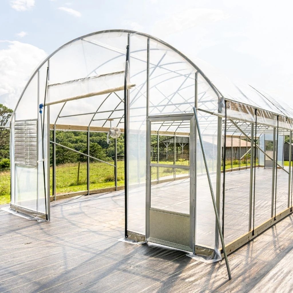 Baolida Low cost agricultural greenhouse tunnel single layer agricultural greenhouse with rolling benches