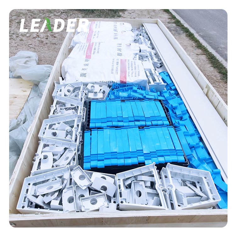 agricultural greenhouse nft kit pvc square tube indoor 100*50mm gully nft hydroponic system vertical gutter frame