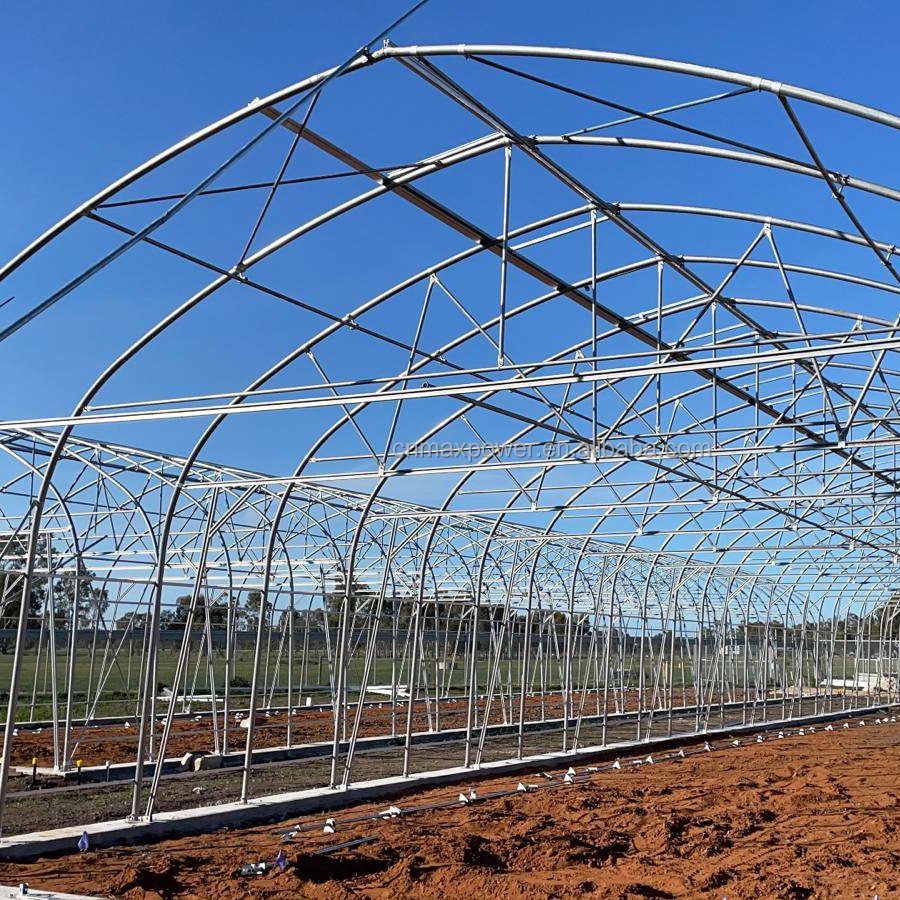MAXPOWER Agricultural Greenhouses Metal Frames Greenhouse Steel Skeleton Solar Mounting Structure