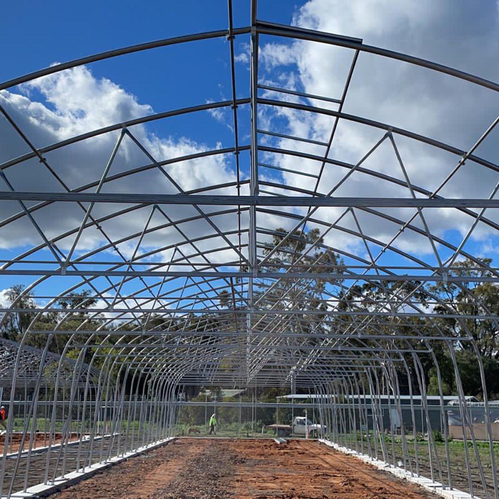 MAXPOWER Agricultural Greenhouses Metal Frames Greenhouse Steel Skeleton Solar Mounting Structure