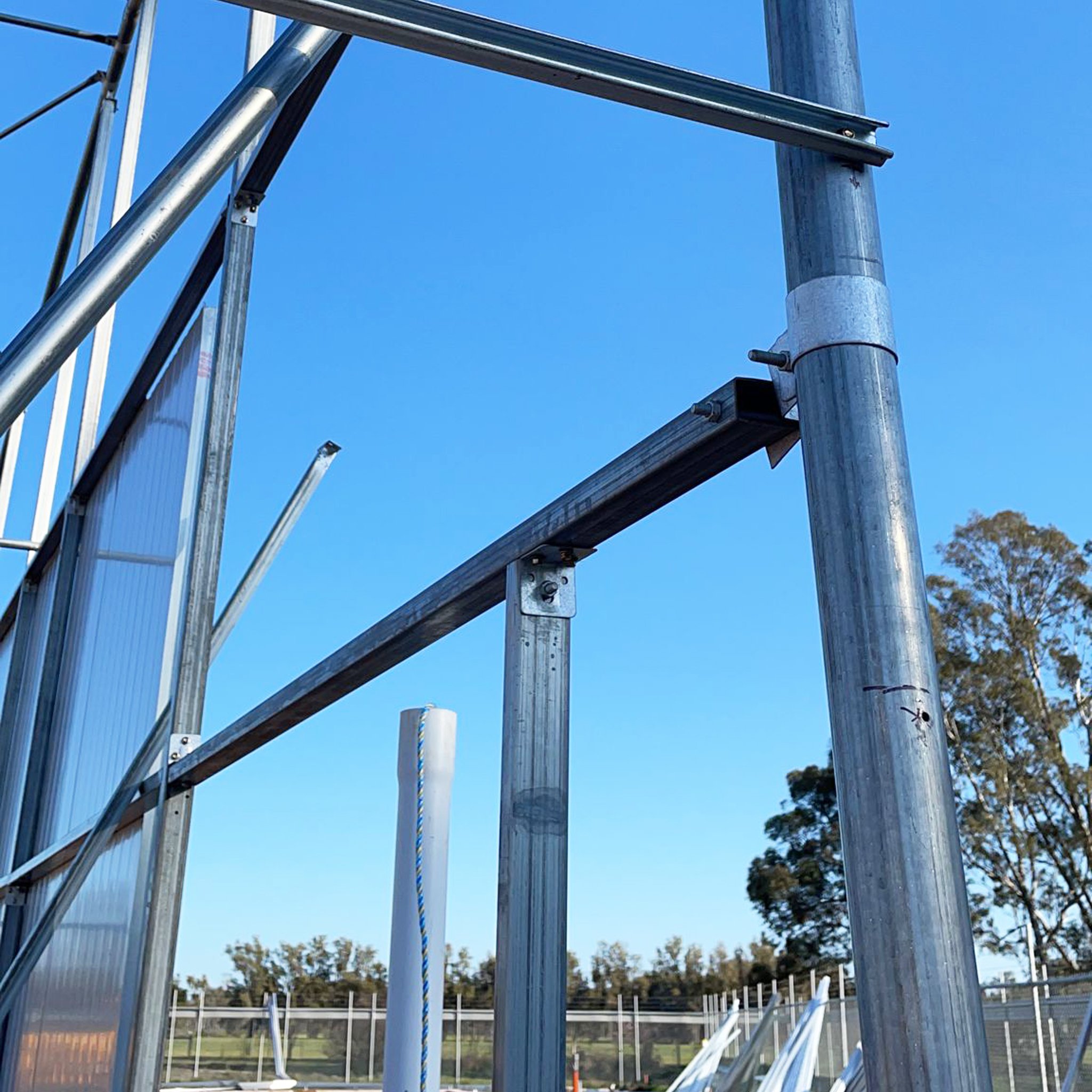 MAXPOWER Agricultural Greenhouses Metal Frames Greenhouse Steel Skeleton Solar Mounting Structure