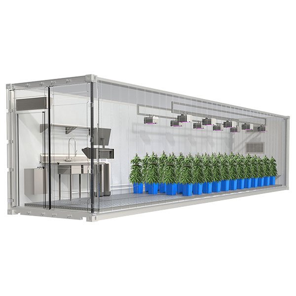 Lyine Agricultural Greenhouses Vertical Farming Hydroponic Shipping Container Farm Fodder Growing System For Animal Feeds