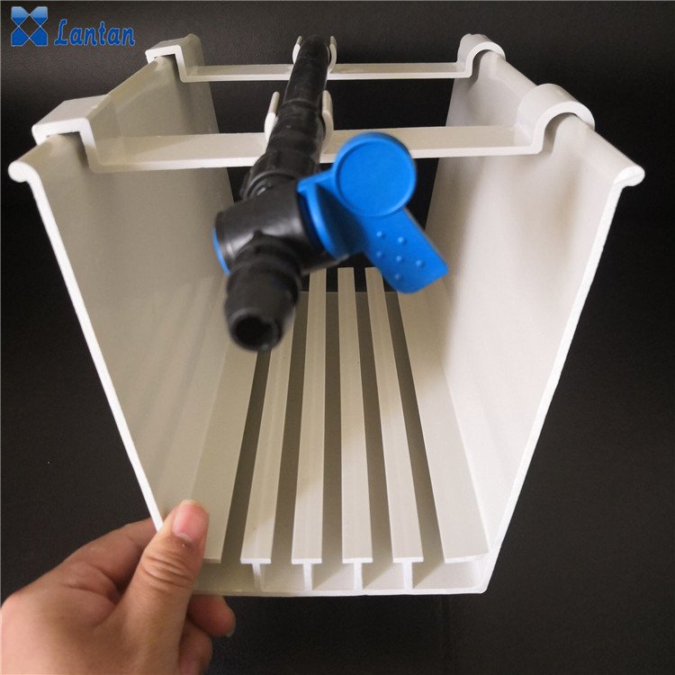 Greenhouse cultivation system PVC gutter for Strawberries and tomatoes