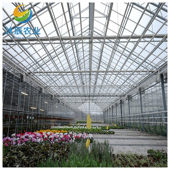 Multi-span Agricultural Glass Victorian Green House For Sale