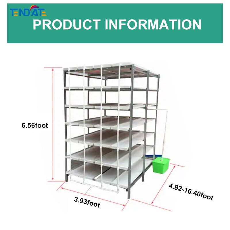 DWC Hydroponic Greenhouse Vertical Grow Rack with Adjustable Layers for Indoor Grow System