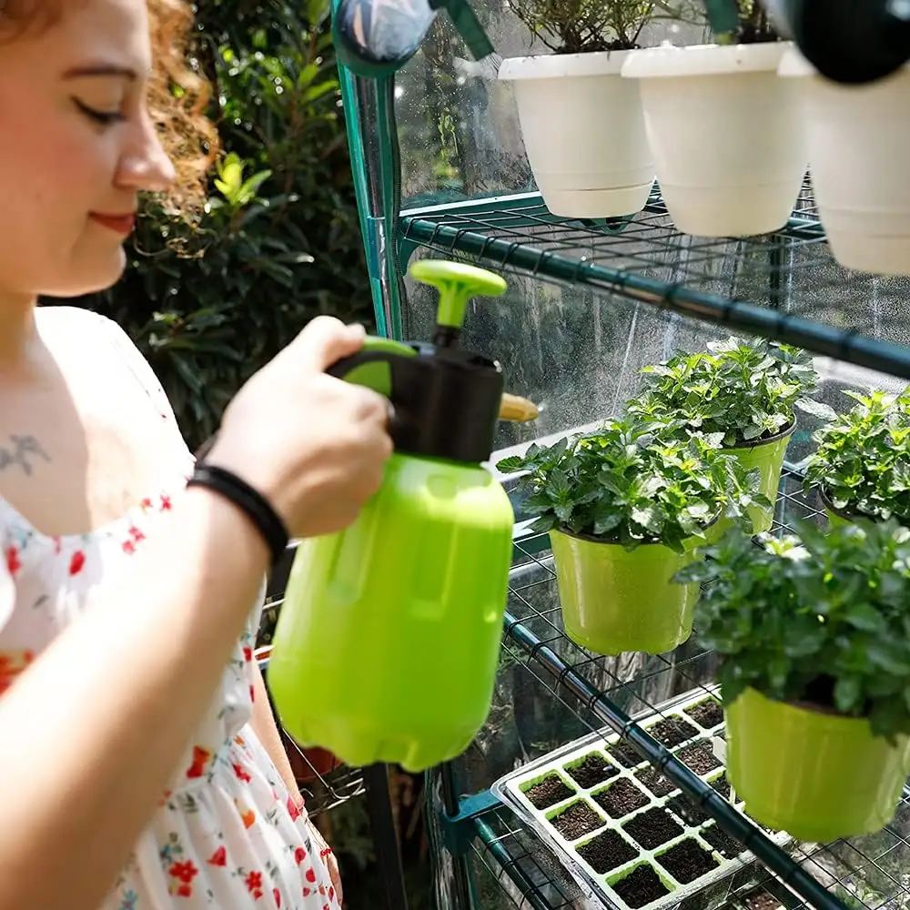 4 Tier Green plants and flowers agricultural greenhouse,Visible transparent plastic for indoor and outdoor use