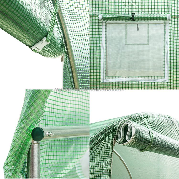 Wholesale garden greenhouse waterproof anti uv mesh sun shade high tunnel agriculture greenhouse