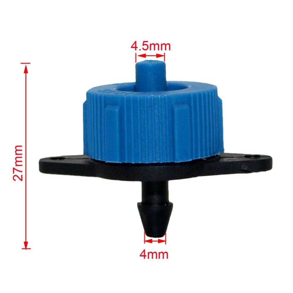 100pcs/bag 4L/H 8L/H Emitter Drip Irrigation System Agriculture Water Saving Pressure Compensating Dripper