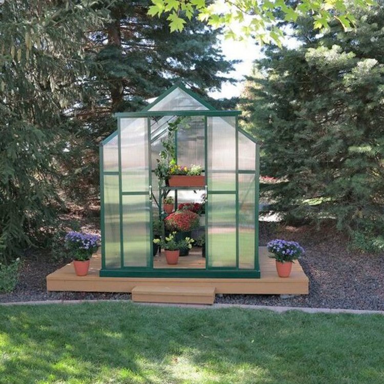 Walk-In Greenhouse Outdoor Polycarbonate Greenhouse