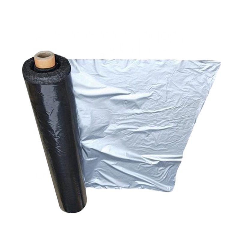 High Quality Biodegradable Agricultural Black and Silver Plastic Reflective Mulching Cover Mulch Film With Different Rows Holes