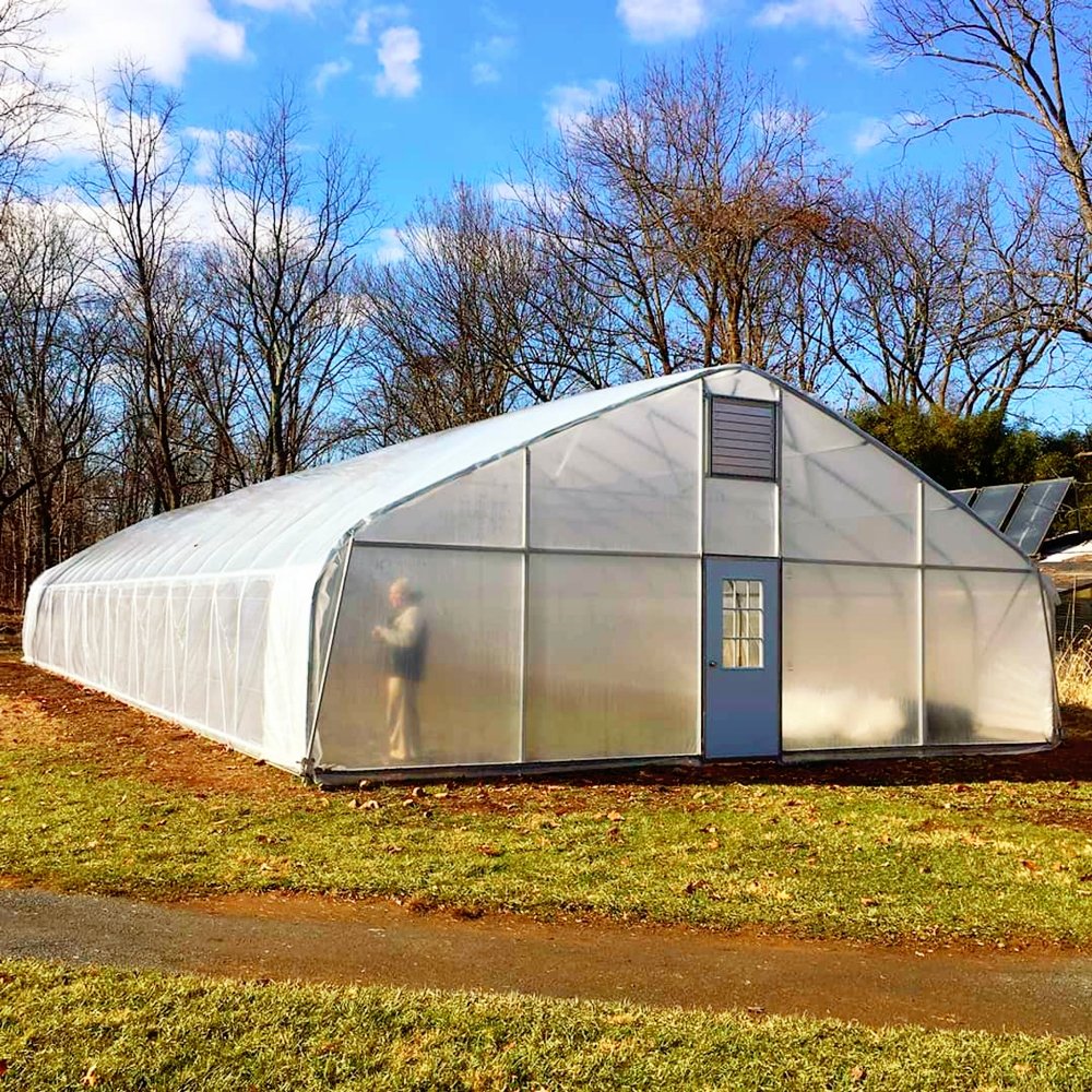Large Single-Span Agriculture Greenhouse Tunnel PE Film Steel Aluminum Frame Plant Usage Greenhouse Plastic Film Available Sale