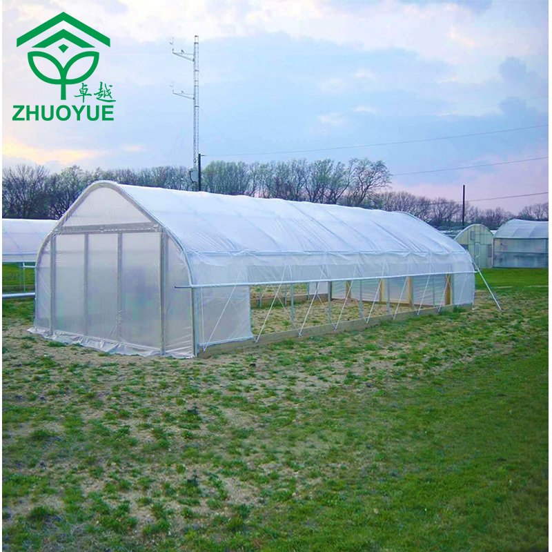 CHOYUEH Chinese Factory made low cost Easy and simple to handle Galvanized Steel Frame greenhouse with water filtration system