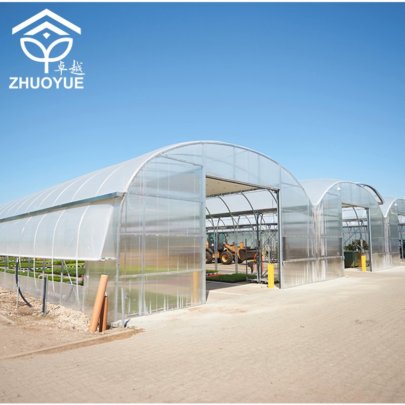 CHOYUEH Chinese Factory made low cost Easy and simple to handle Galvanized Steel Frame greenhouse with water filtration system