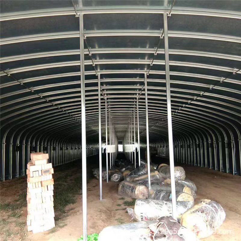 Low cost agricultural single-span plastic tunnel film greenhouse