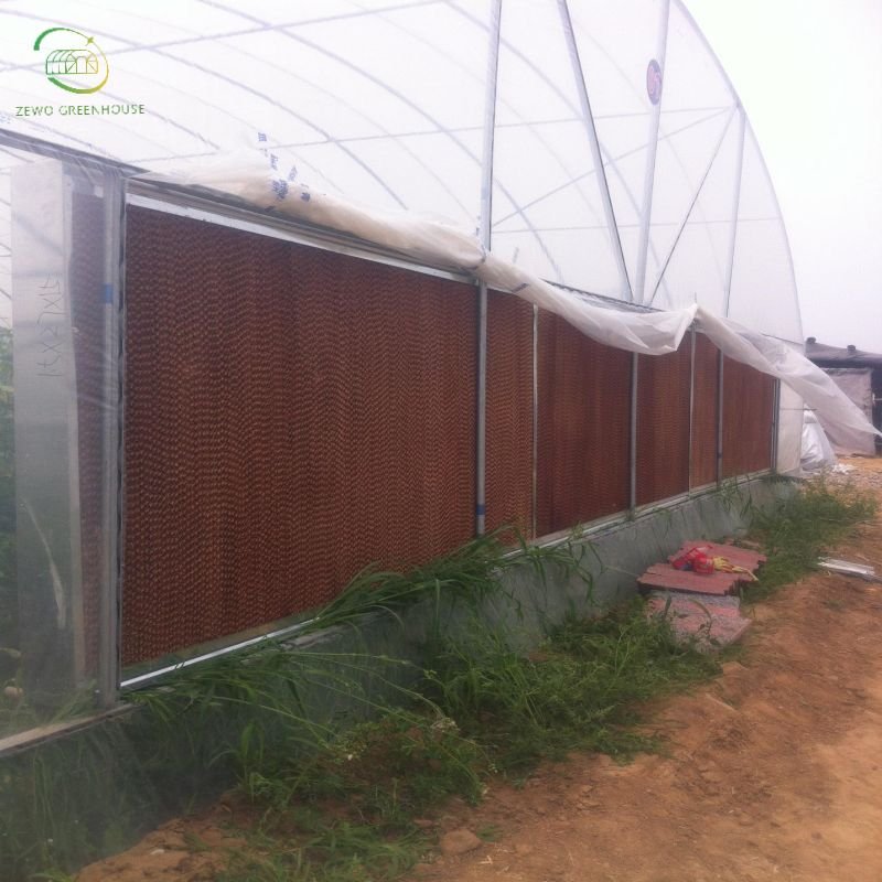 Galvanized framed chicken house evaporate cooling pad /wall mounted greenhouse water circling cooling pad