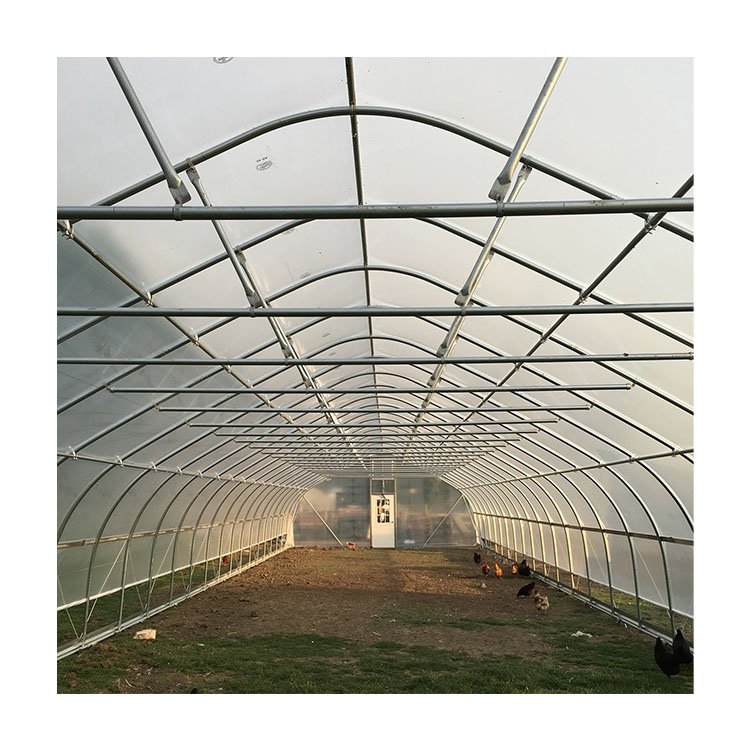 High Strength Commercial Agricultural Poly Tunnel Single-Span Green House Plastic Film Greenhouse