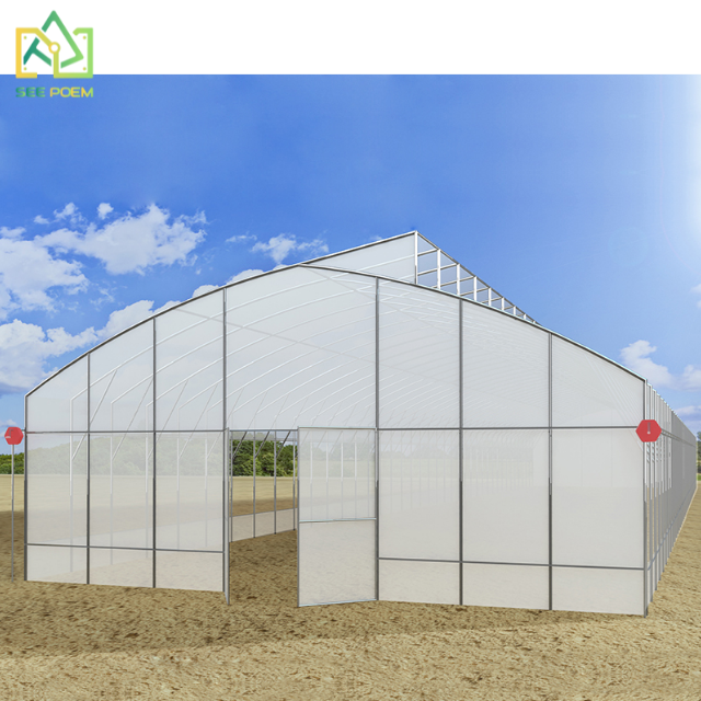 Butterfly Type Agricultural Tunnel Single-span Greenhouse Fully Automated Blackout Greenhouse Vegetable and Fruits Planting