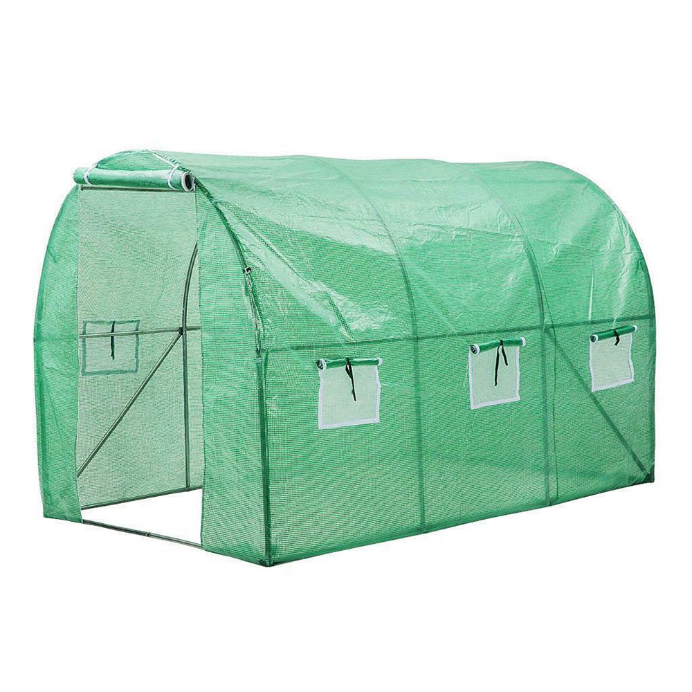12m agricultural garden Tunnel GreenHouse Plant Growing Hot House Growing Tent Tunnel Walk-In green house warm House