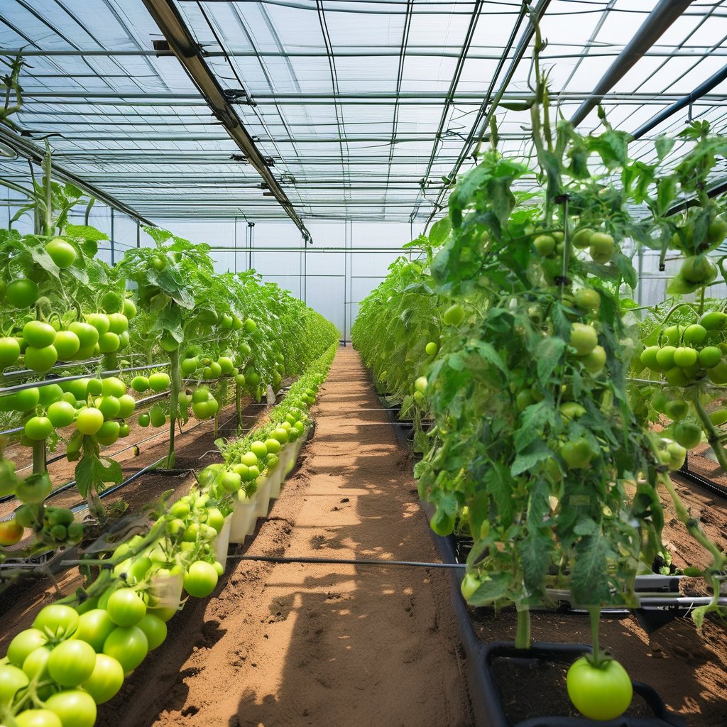 Small Dutch Bucket with Motor Ventilation for Hydroponics Greenhouse for Tomato and Cucumber Farming Agricultural Use