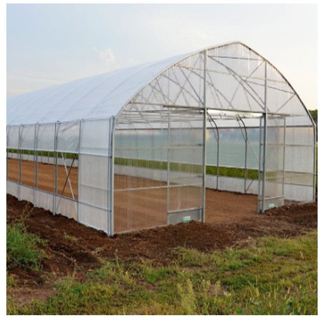 High Tunnel Agricultural Greenhouses Customized Gothic Single-span Large Commercial Greenhouses