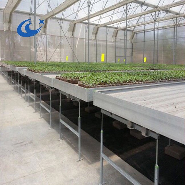 Hydroponic equipment rolling table growth ebb and flow down table agricultural greenhouse logistics seedbed bench
