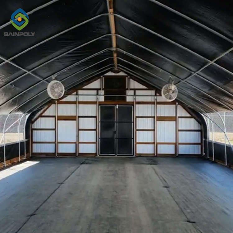 Sainpoly low cost polyhouse agriculture greenhouse light deprivation blackout greenhouse