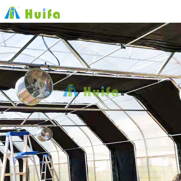 Fully Automated Light Deprivation Greenhouses Net Blackout Green House Agriculture Commercial