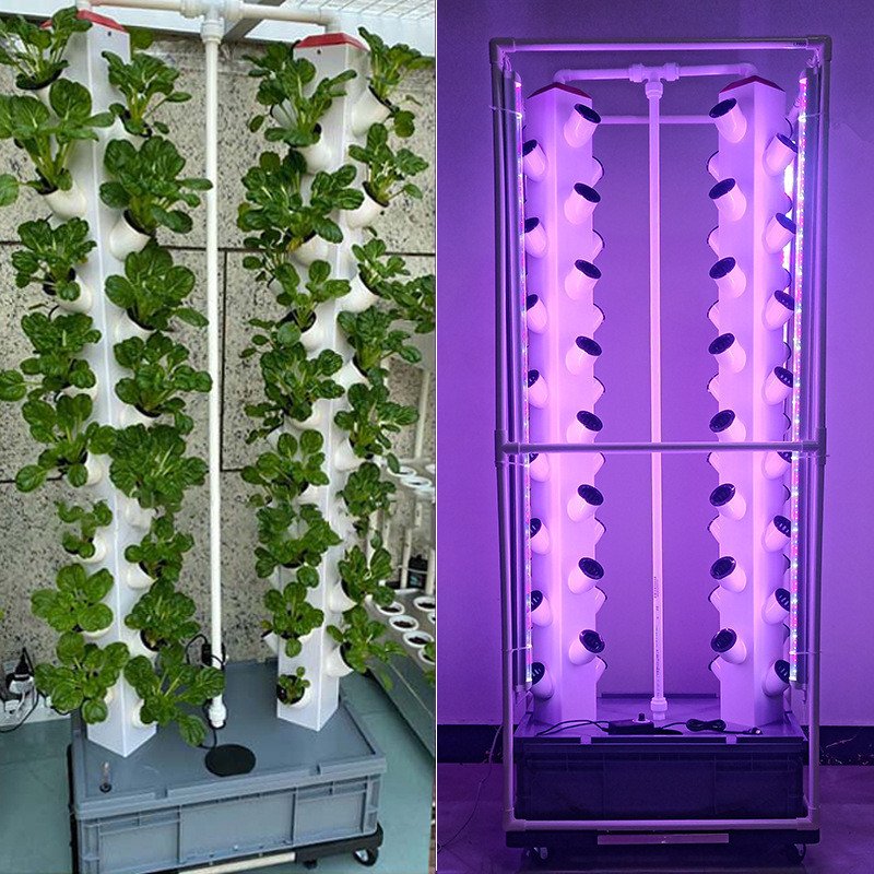 Hydroponic growing system for greenhouse aeroponics systems vertical farming mist tower garden