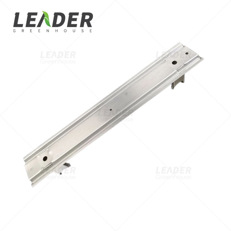 Agricultural greenhouse equipment 2.0mm hot galvanized steel sheet pipe rail support holder bracket for tomato picking trolley