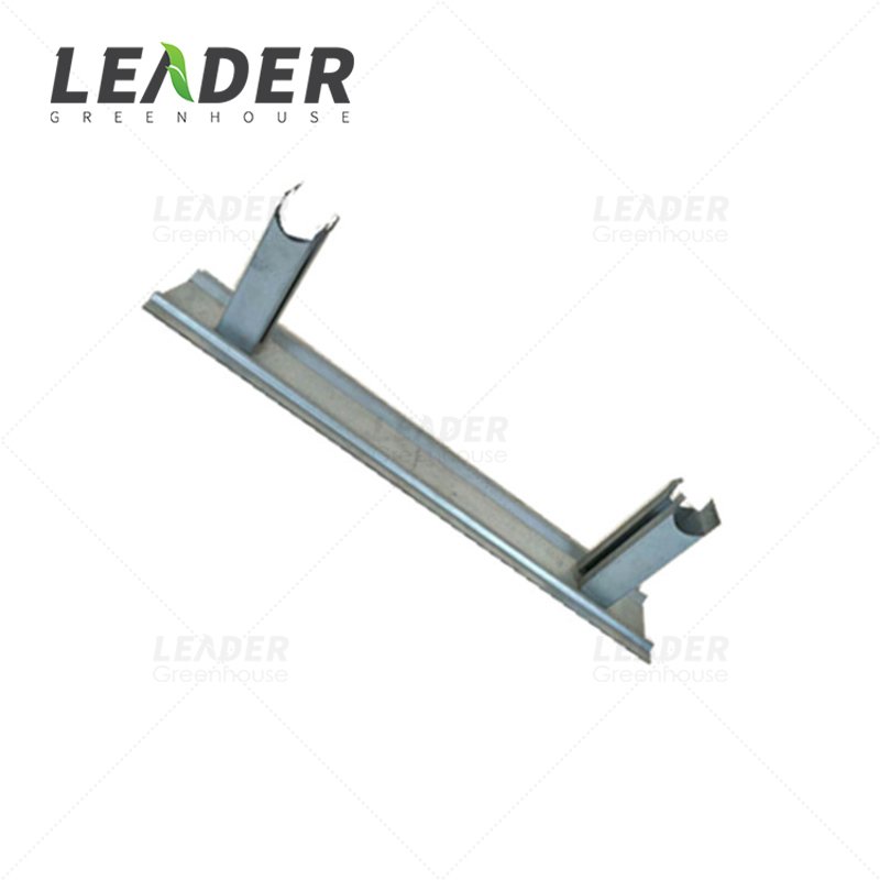 Agricultural greenhouse equipment 2.0mm hot galvanized steel sheet pipe rail support holder bracket for tomato picking trolley