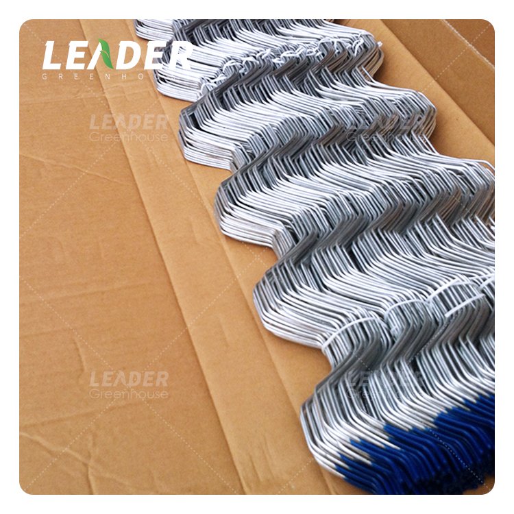 agricultural zigzag multi-span greenhouse 2.3mm spring used for locking film galvanized wiggle wire