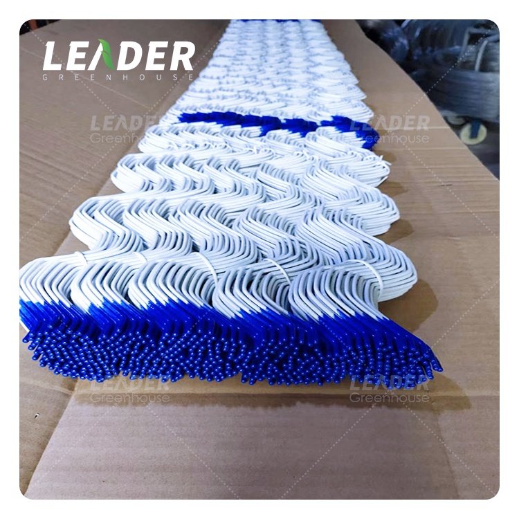 agricultural zigzag multi-span greenhouse 2.3mm spring used for locking film galvanized wiggle wire