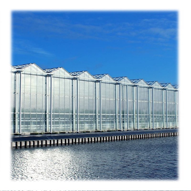 smart irrigation vertical hydroponic system agricultural farming Muti-span Venlo agriculture glass greenhouse