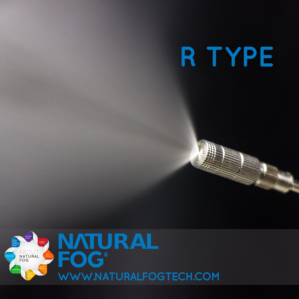Taiwan Natural Fog Metal Drip Free Poultry Farm Cooling Fine Water Mist Nozzle