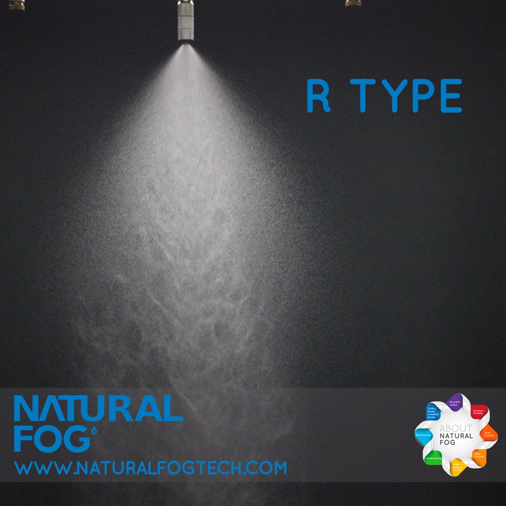 Taiwan Natural Fog Metal Drip Free Poultry Farm Cooling Fine Water Mist Nozzle