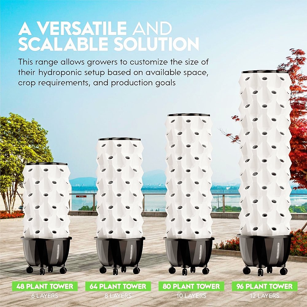 Smart Vegetable Machine Household Balcony Roof Greenhouse Multi-Layer Pineapple Tower Column Soilless Planting Agricultural