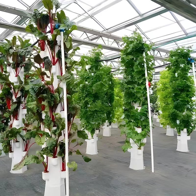 new agricultural greenhouse indoor aeroponic hydroponic system pineapple tower garden hydroponic growing system vertical