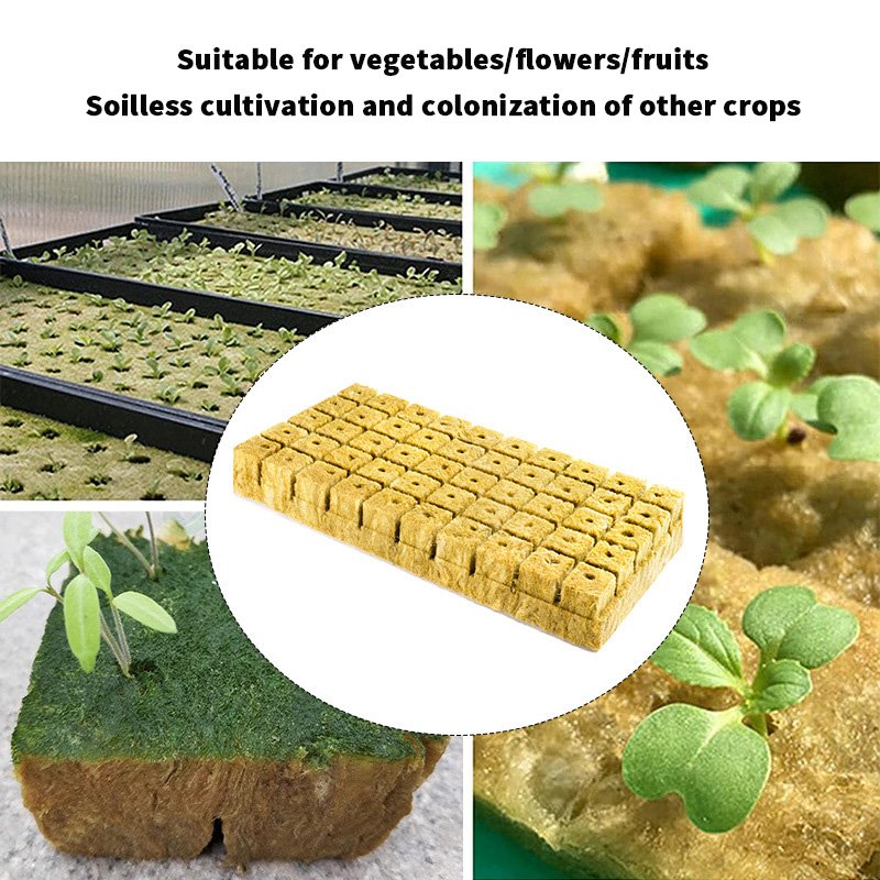 New agricultural greenhouse rock wool cubes hydroponic grow for garden vertical hydroponic system