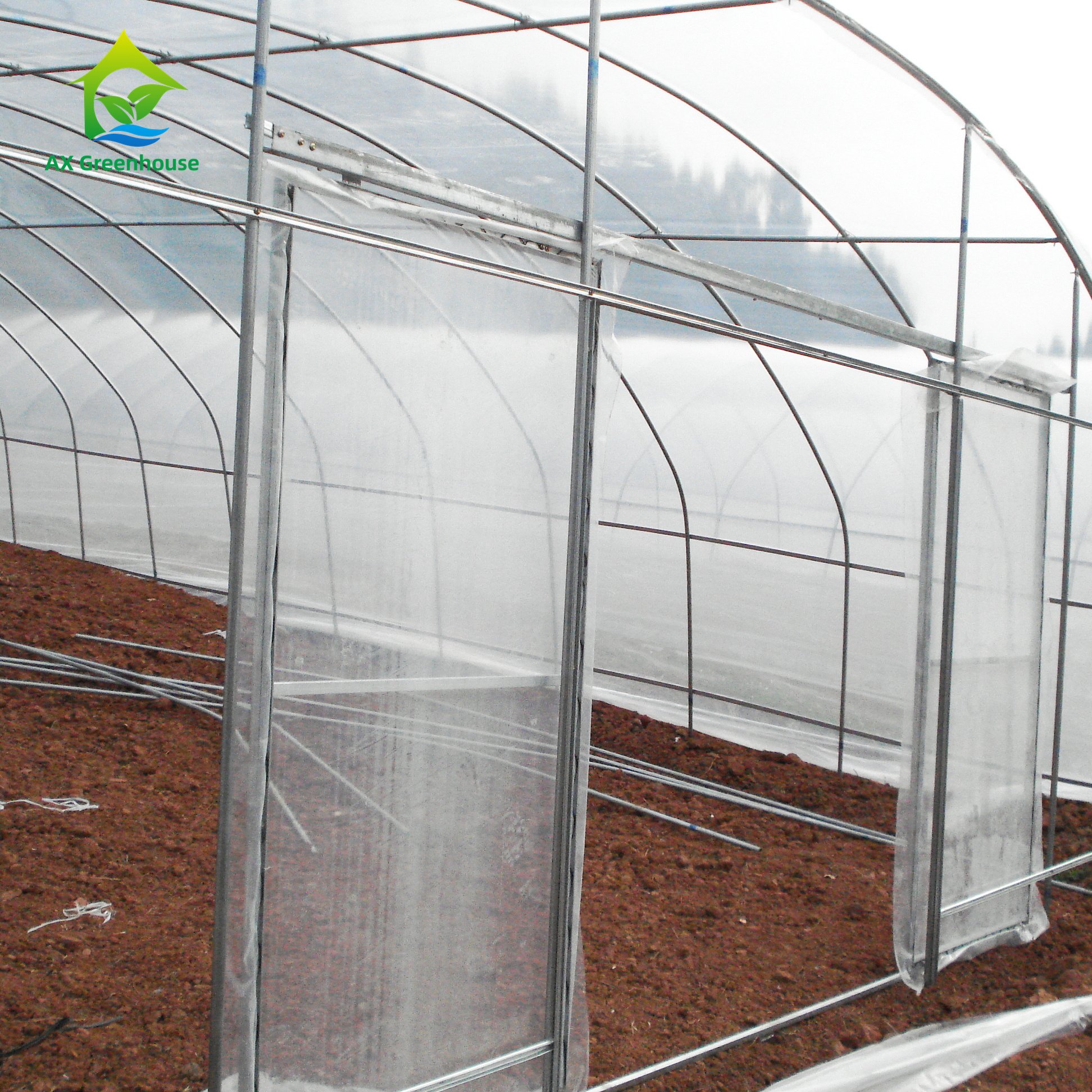 High Wind Resistance With Low Cost For Agricultural Greenhouses Metal Frame