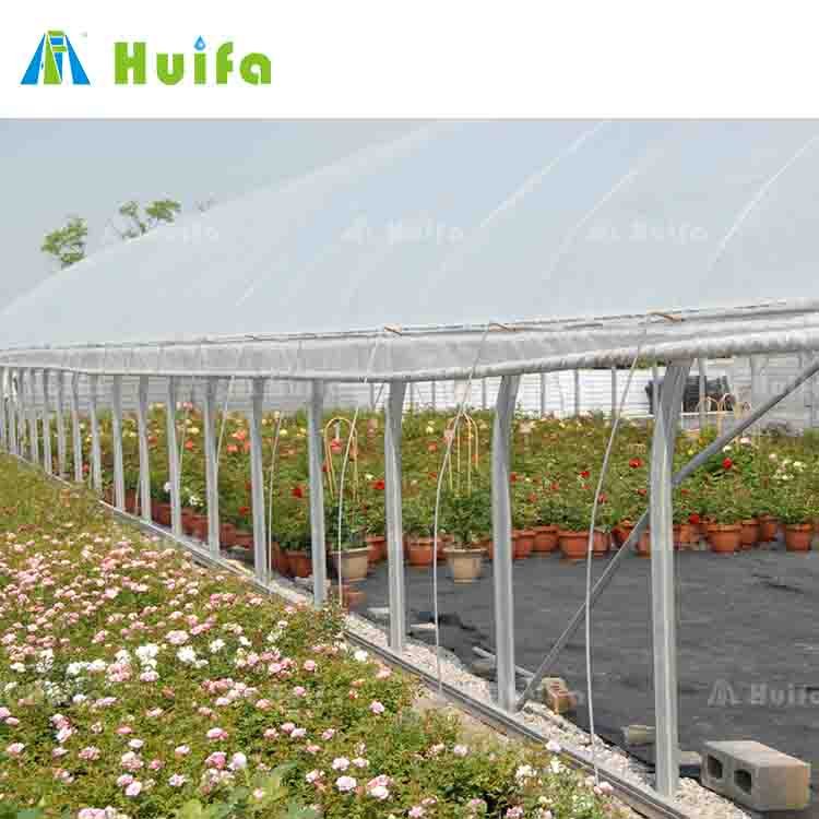 Chinese Single Span Plastic Film Tunnel Greenhouse Agriculture Greenhouse Invernadero Single Arch Cheapest Greenhouse For Sale