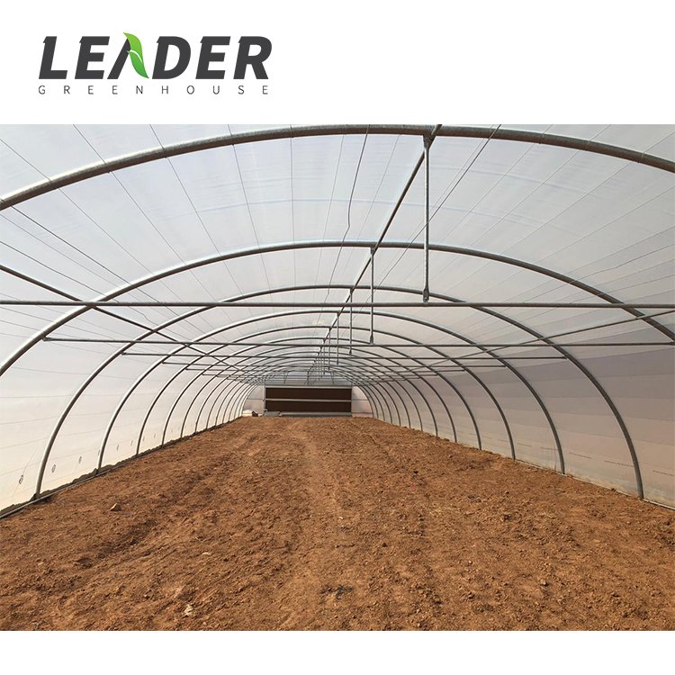 Single Span High Quality Retractable Roof Steel Frame High Tunnel Plastic Cover Material Vegetable/Flower Planting Greenhouse