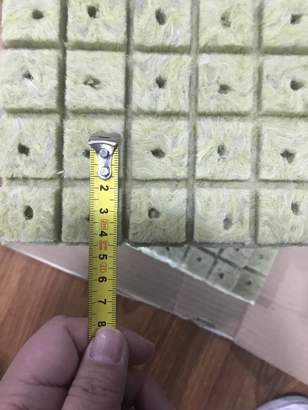 1 Sheet of 100 Rock Wool Starter Plugs for Hydroponic Smart System Economically Viable Small Size for Agriculture Greenhouses