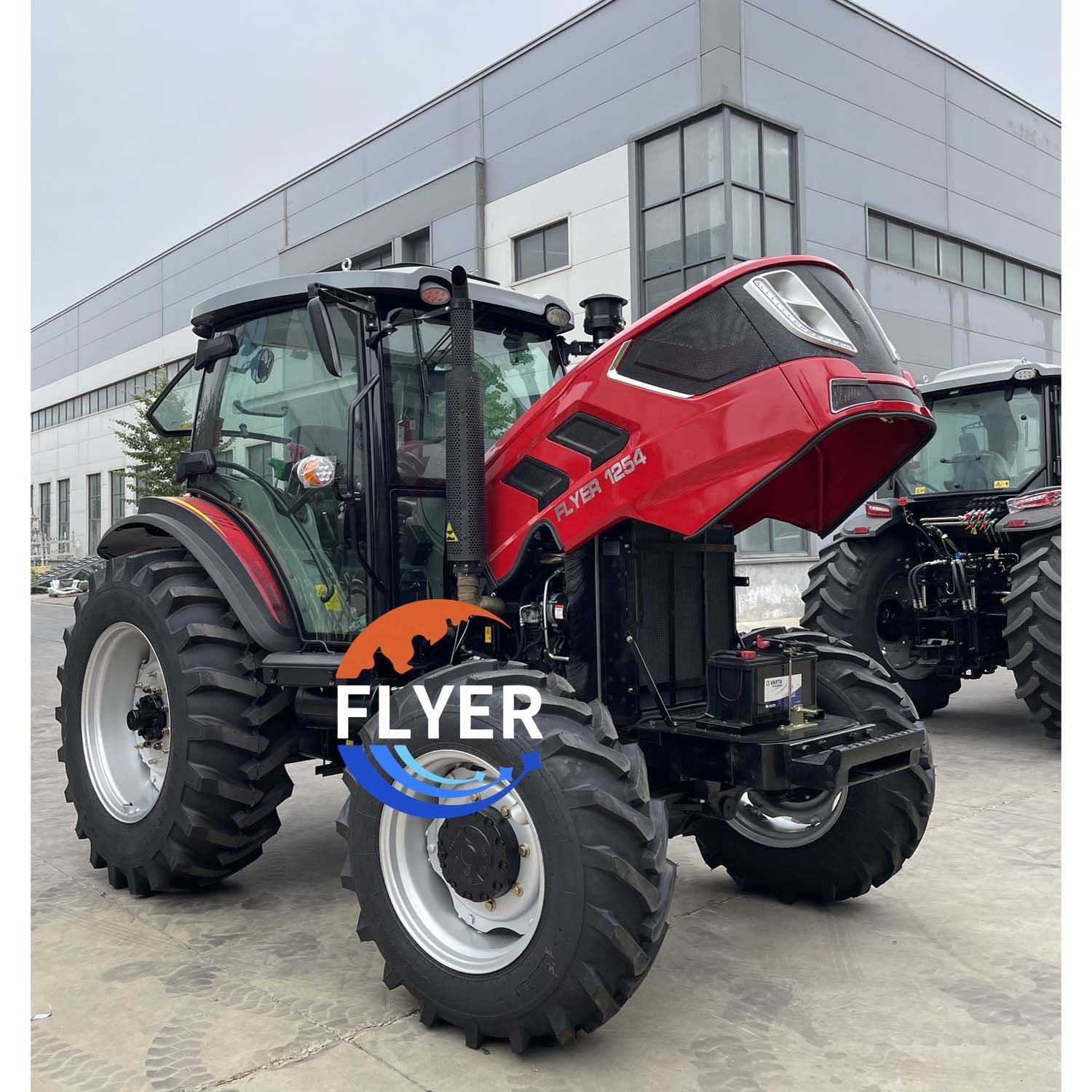 4WD 120HP Farm Tractor with Front Loader Big Tractors Agricultural Machine for Sale